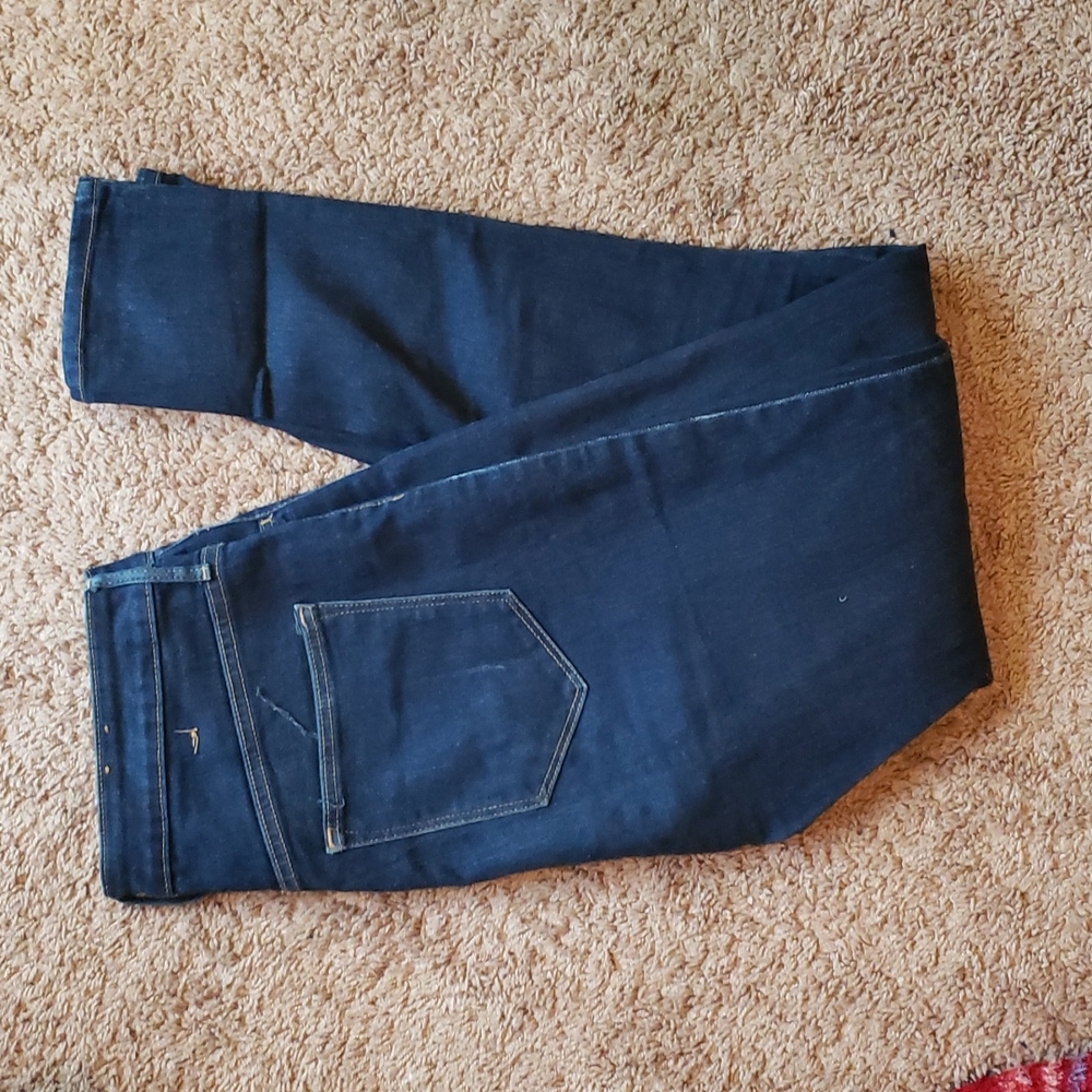 Dark wash high waisted skinny jeans